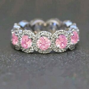 925 Silver Plated Cubic Zirconia Statement Ring | Perfect for Engagement, Gift